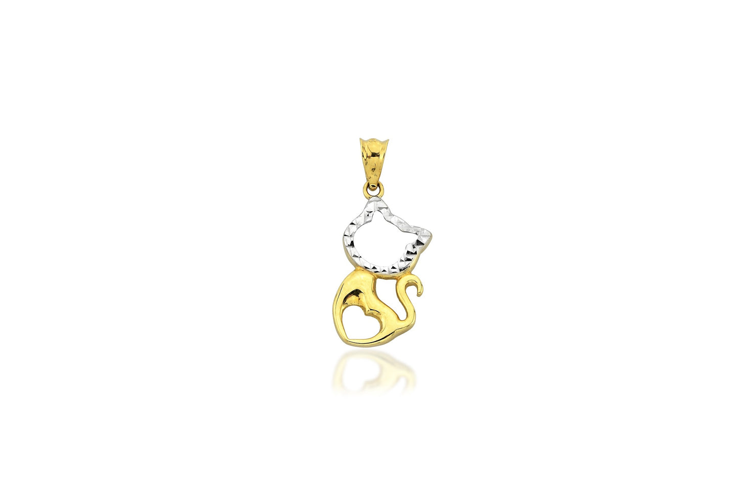 Kitten 14K Gold Pendant