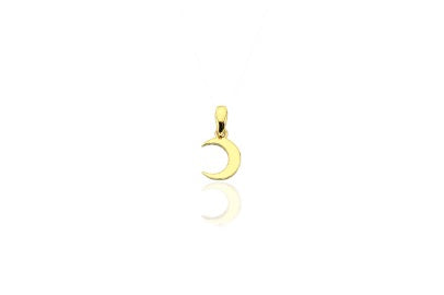 Mona 14K Gold Moon Pendant