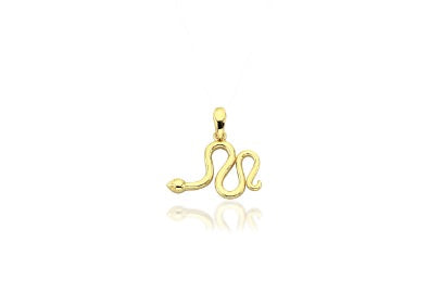 Sera 14K Gold Snake Pendant