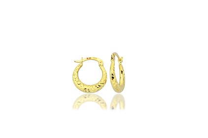 Iris 14K Gold Hoop Earring