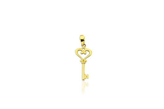 Helen 14K Gold Key Pendant