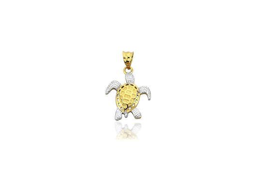 Turtle 14K Gold Pendant