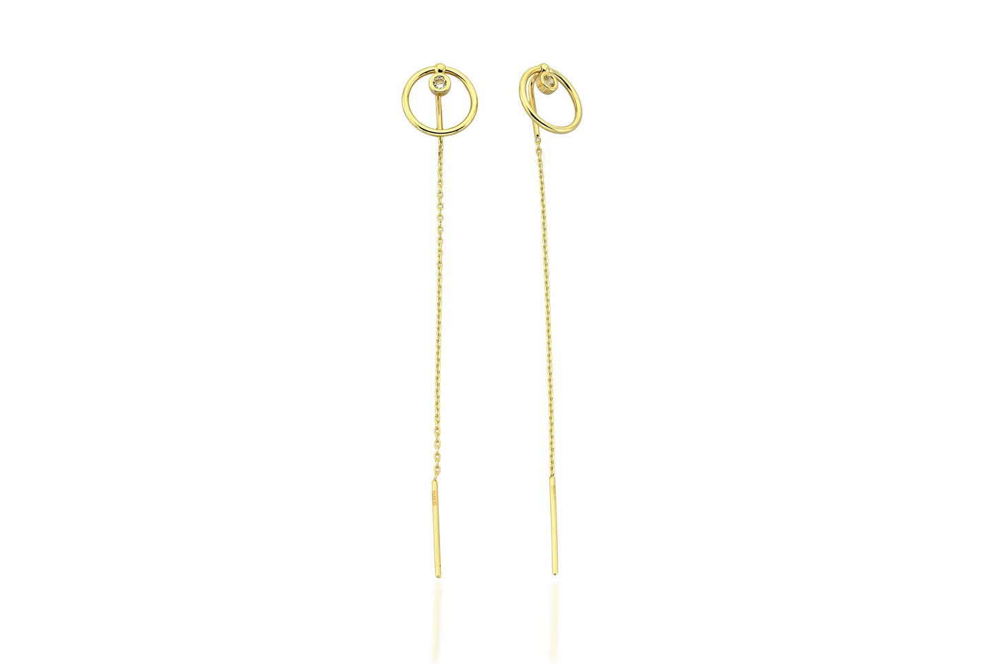 Malory 14K Gold Threader Chain Earring