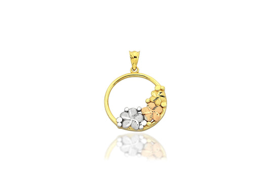 Flora 14K Gold Floral Pendant