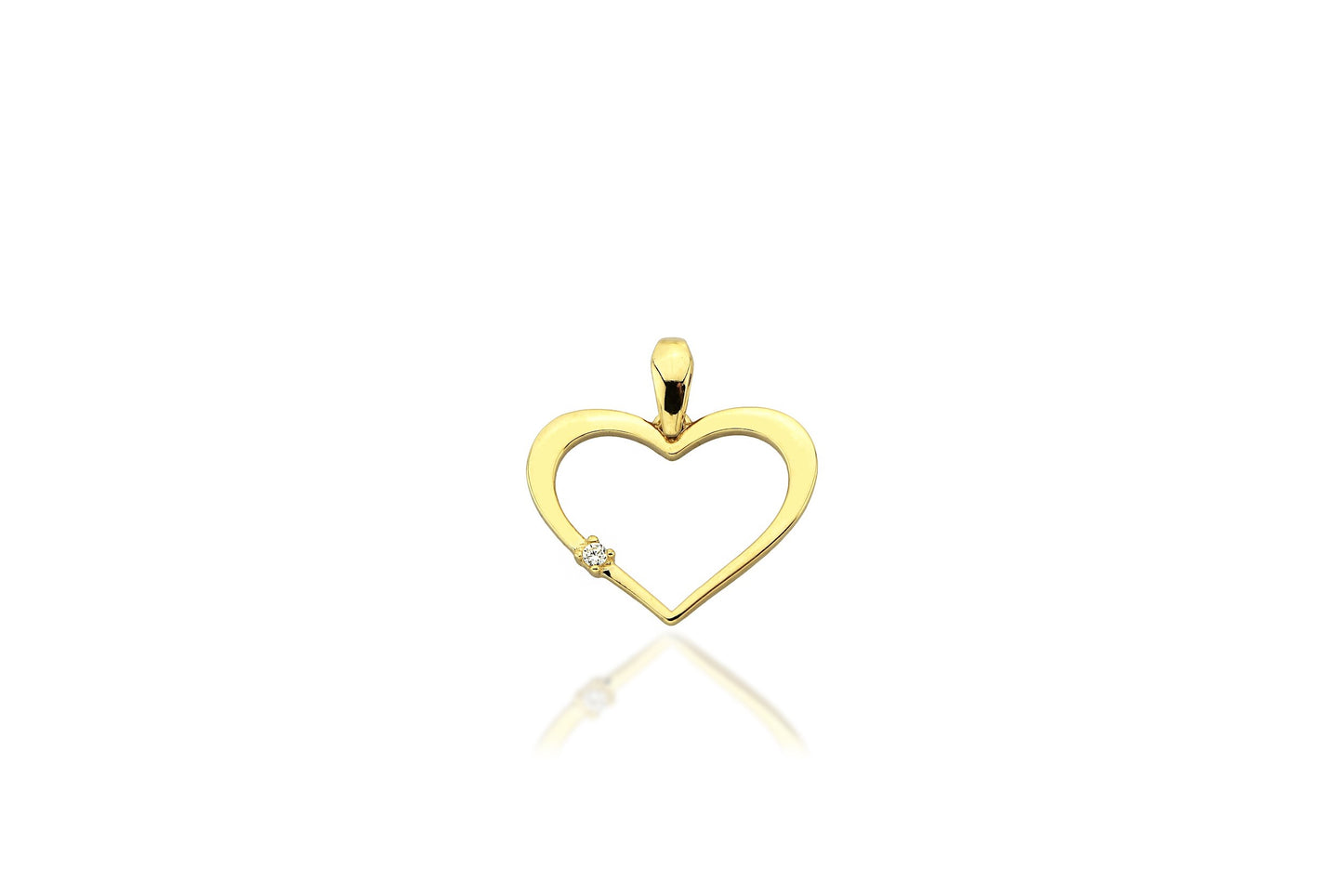 Olivia 14K Gold Heart Pendant