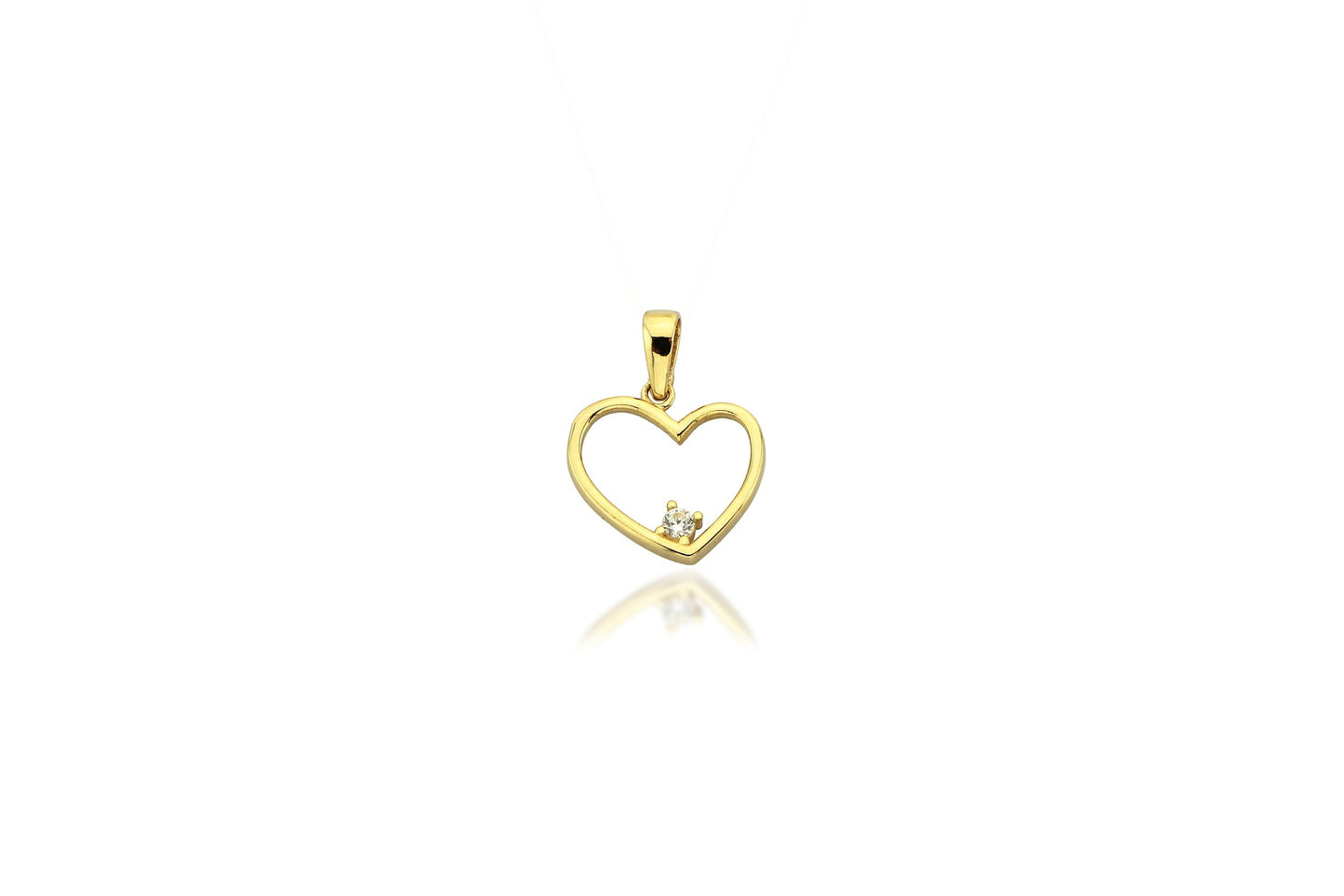 Mia 14K Gold Heart Pendant