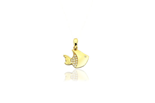 Ivy 14K Gold Fish Pendant