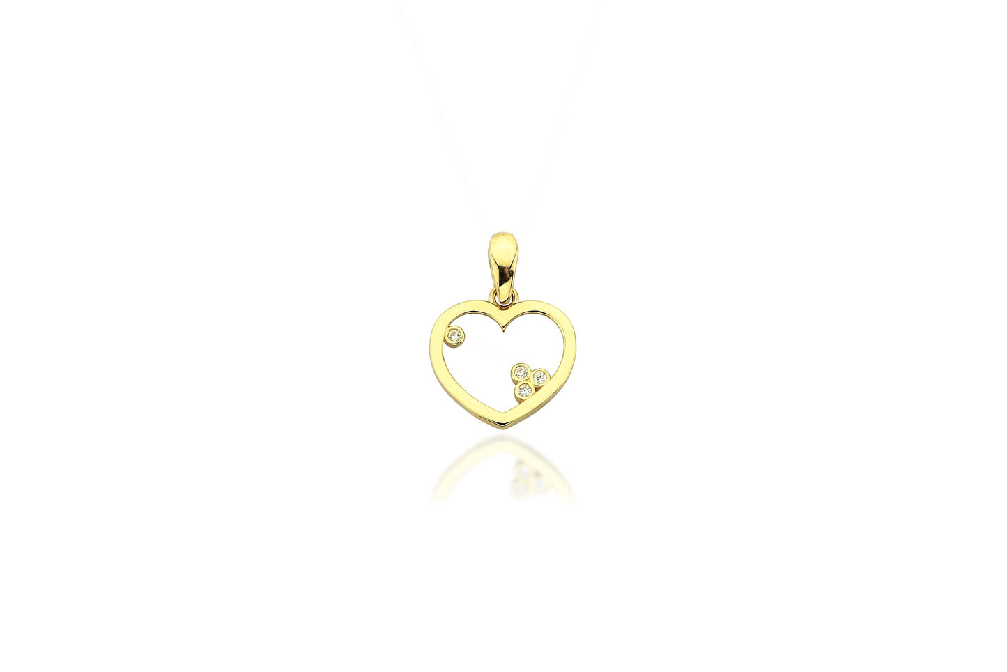 Millie 14K Gold Heart Pendant