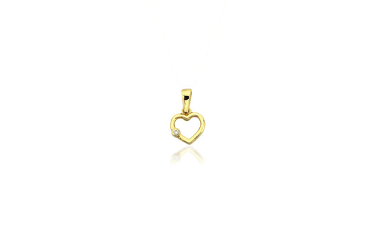 Raya 14K Gold Tiny Heart Pendant