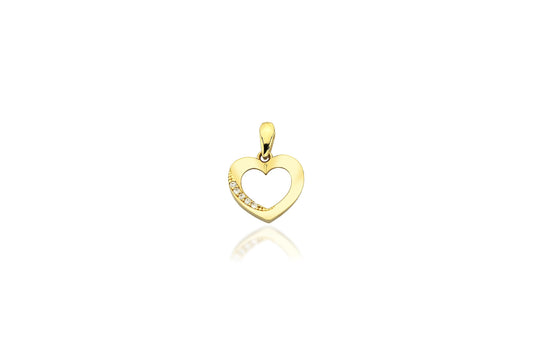 Delilah 14K Gold Heart Pendant
