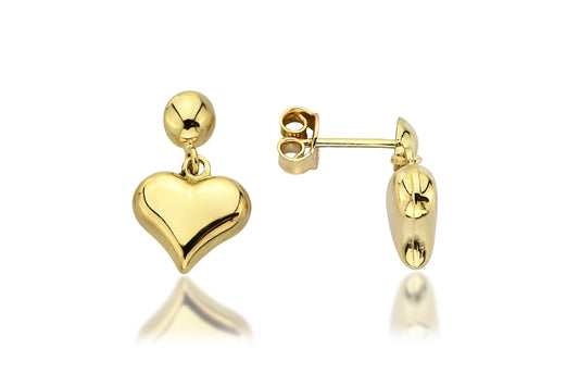 Margharet 14K Gold Heart Earring