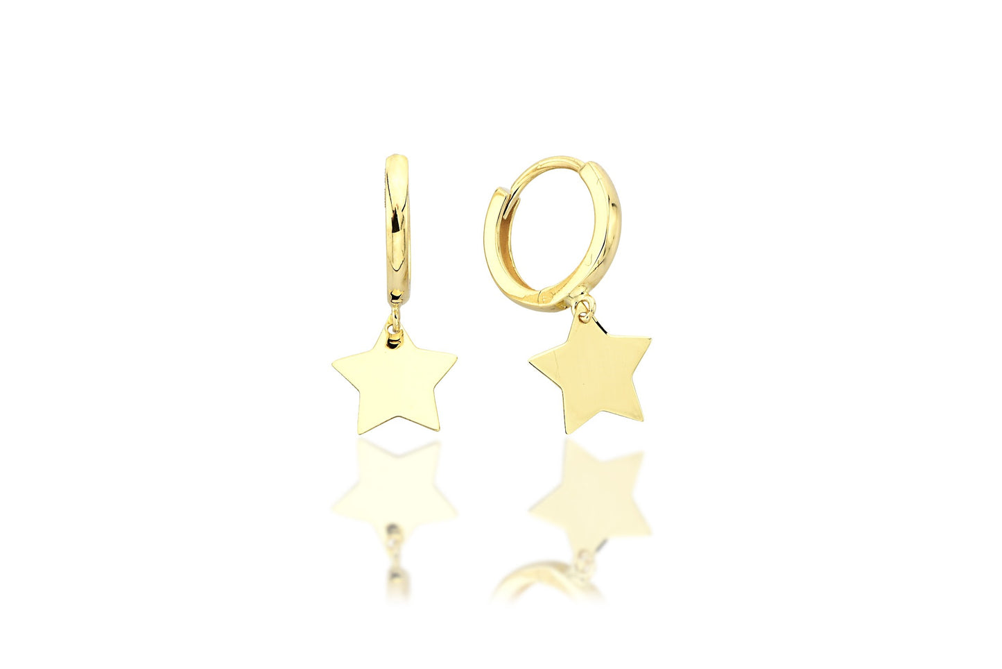 Star 14K Gold Dangling Earring